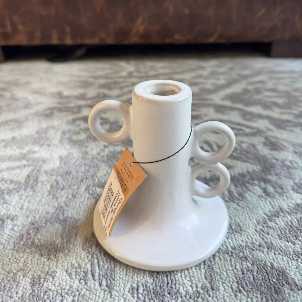 NWT Creative Co-Op Stoneware Taper Holder - Picture 4 of 9